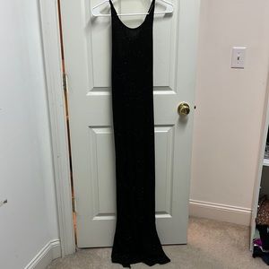 Beautiful, black, sparkly cocktail gown. Perfect condition!